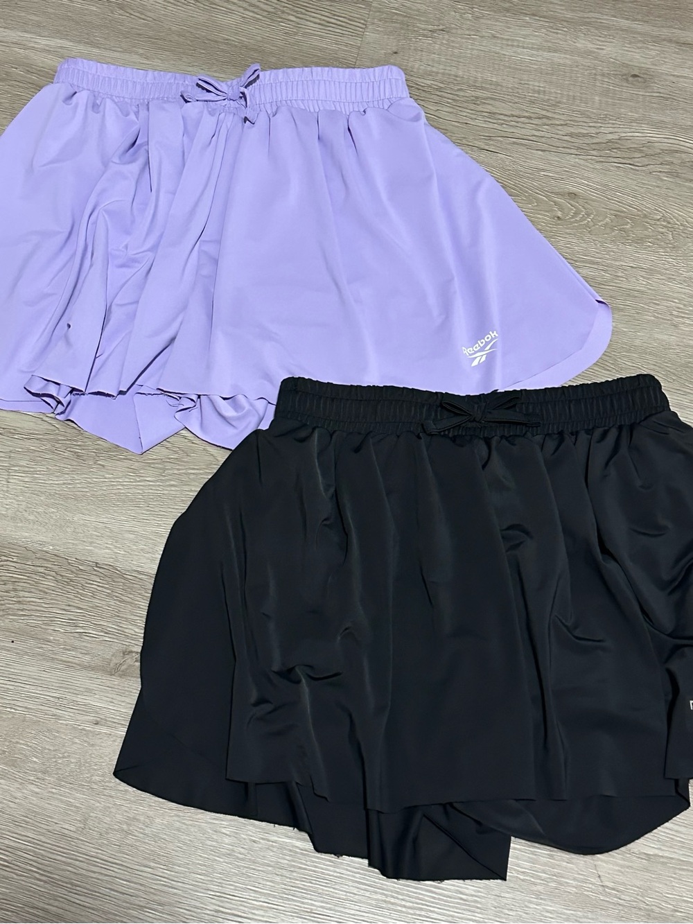 Reebok Lavender Athletic Butterfly Shorts with Logo